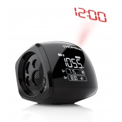 THOMSON FM CLOCK RADIO ALARM WITH PROJECTOR BLACK CP280