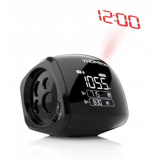 THOMSON ALARM CLOCK WITH PROJECTOR BLACK CP280 THOMSON ALARM CLOCK WITH PROJECTOR BLACK CP280