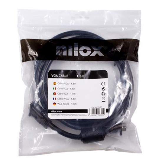 NILOX CABLE VGA 1 8M NXCVGA01