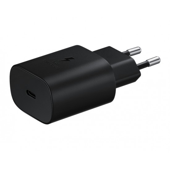 SAMSUNG CHARGER EP-TA800NBEGEU TRAVEL ADAPTER USB-C 25W BLACK WITHOUT CABLE SAMSUNG CHARGER EP-TA800NBEGEU TRAVEL ADAPTER USB-C 25W BLACK WITHOUT CABLE