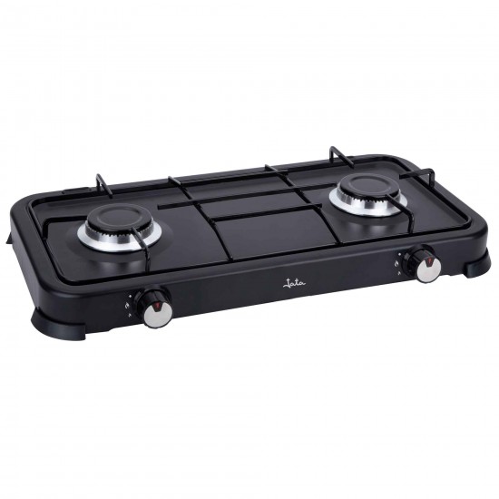 JATA TWO BURNER PORTABLE GAS COOKER BLACK JECG2702