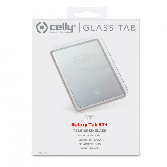 CELLY SCREEN SAVER SAMSUNG TAB S7+/S7 FE/S8+ (NEW) GLASSTAB05