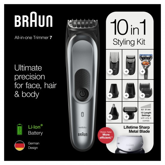 BRAUN MGK7221 MULTI GROOMING KIT RIC 10 ACCESSORIES BRAUN MGK7221 MULTI GROOMING KIT RIC 10 ACCESSORIES