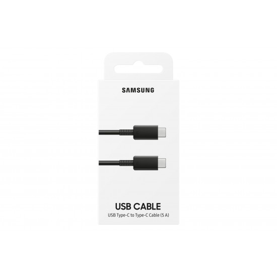 SAMSUNG USB CABLE 1M TYPE-C TO USB TYPE-C 5A EP-DN975BB BLACK