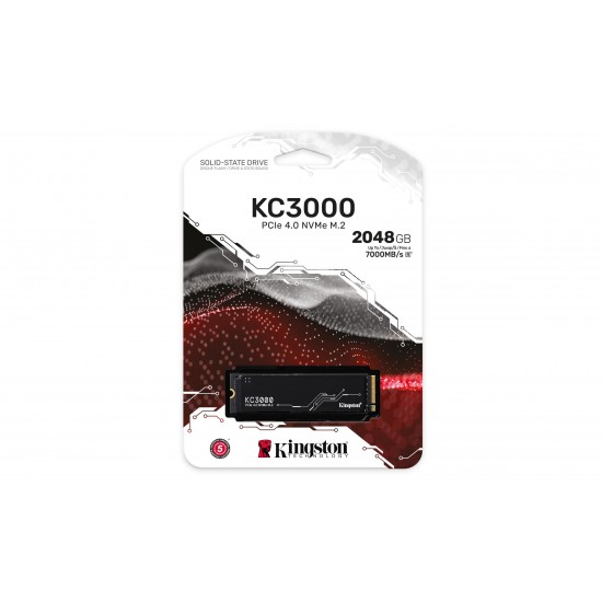 KINGSTON TECHNOLOGY KC3000 2048G INTENAL SOLID STATE DRIVE SKC3000D/2048G KINGSTON TECHNOLOGY KC3000 2048G INTENAL SOLID STATE DRIVE SKC3000D/2048G
