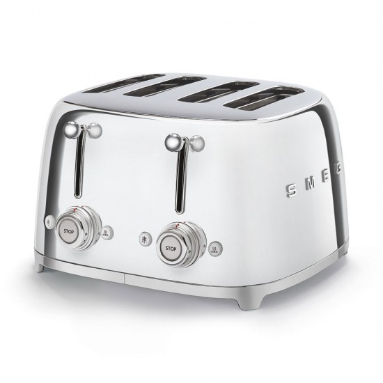 SMEG TOASTER 4X4 50´STYLE CHROME TSF03SSEU SMEG TOASTER 4X4 50´STYLE CHROME TSF03SSEU