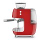 SMEG ESPRESSO MACHINE 50'STYLE WITH INTEGRATED GRINDER RED EGF03RDEU SMEG ESPRESSO MACHINE 50'STYLE WITH INTEGRATED GRINDER RED EGF03RDEU