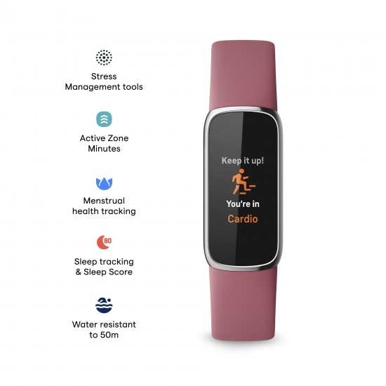 FITBIT LUXE FB422SRMG ORCHID PLATINUM FITBIT LUXE FB422SRMG ORCHID PLATINUM