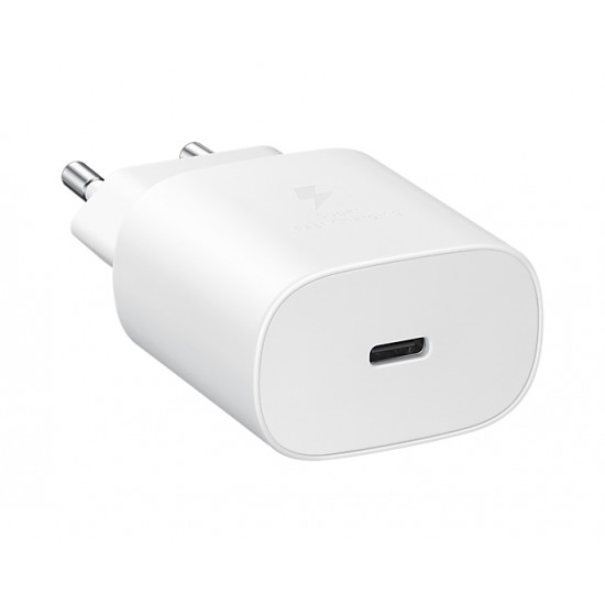 SAMSUNG TRAVEL ADAPTER WITH OUT CABLE USB C 25W/ EP-TA800NWE WHITE