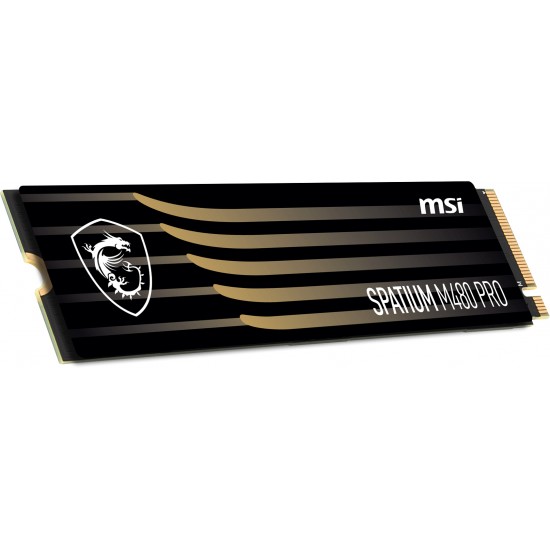 MSI SPATIUM M480 PRO PCIE 4.0 NVME 1TB SSD M.2 PCI EXPRESS 4.0 3D NAND S78-440L1G0-P83 MSI SPATIUM M480 PRO PCIE 4.0 NVME 1TB SSD M.2 PCI EXPRESS 4.0 3D NAND S78-440L1G0-P83