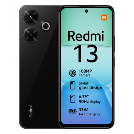 XIAOMI REDMI 13 6+128GB DS MIDNIGHT BLACK NFC XIAOMI REDMI 13 6+128GB DS MIDNIGHT BLACK NFC