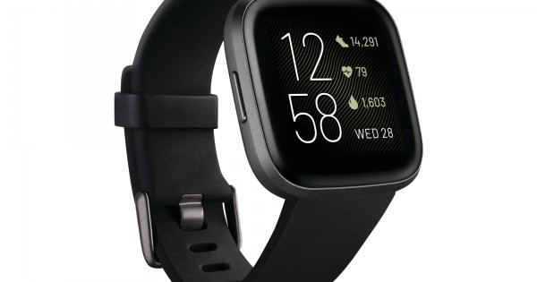 Fitbit versa2 ブラック/カーボン　FB507BKBK fitbit Versa2 フィットビット ヴァーサ2 ブラック FB507BKBK