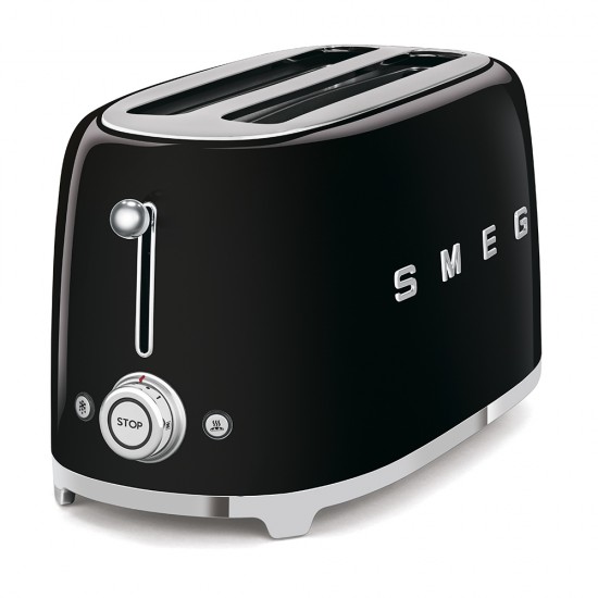 SMEG TOASTER 2X4 50´STYLE BLACK TSF02BLEU SMEG TOASTER 2X4 50´STYLE BLACK TSF02BLEU