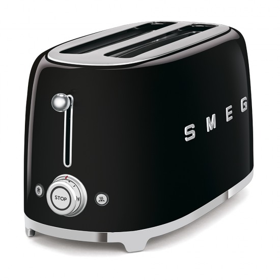 SMEG TOASTER 2X4 50´STYLE BLACK TSF02BLEU