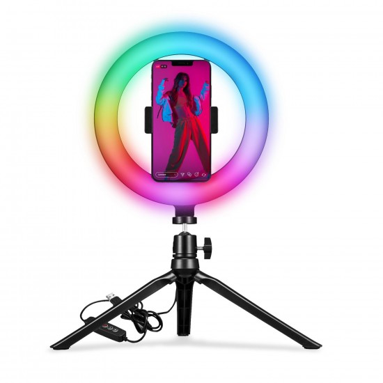 CELLY TRIPOD PRO CLICK WITH LIGHT RING CLICKRINGRGBBK