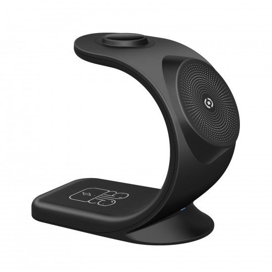 CELLY 3-IN-1 WIRELESS CHARGER MAGSTAND3IN1BK CELLY 3-IN-1 WIRELESS CHARGER MAGSTAND3IN1BK