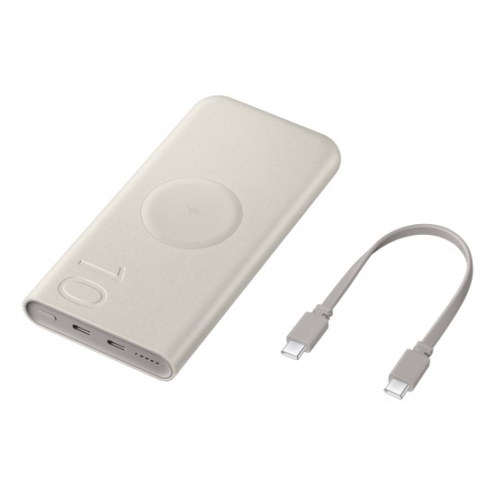 SAMSUNG POWERBANK 10000 mAh WIRELESS CHARGER EB-U2510XUEGEU BEIGE SAMSUNG POWERBANK 10000 mAh WIRELESS CHARGER EB-U2510XUEGEU BEIGE