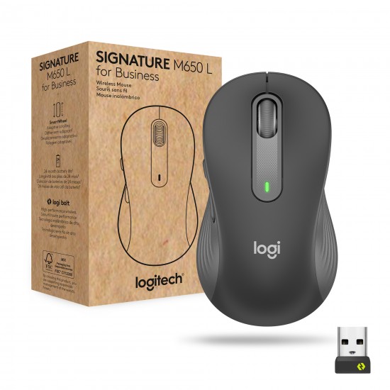LOGITECH M650 SIGNATURE MOUSE L GRAPHITE 910-006348 LOGITECH M650 SIGNATURE MOUSE L GRAPHITE 910-006348