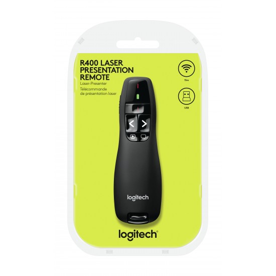LOGITECH WIRELESS PRESENTER R400 - 2.4GHZ LOGITECH WIRELESS PRESENTER R400 - 2.4GHZ