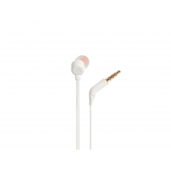 JBL TUNE 110 IN-EAR HEADPHONES WHITE JBLT110WHT JBL TUNE 110 IN-EAR HEADPHONES WHITE JBLT110WHT
