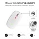SUBBLIM LED DUAL FLAT MOUSE 1600 DPI WHITE SUBMO-LDFLAT2 SUBBLIM LED DUAL FLAT MOUSE 1600 DPI WHITE SUBMO-LDFLAT2