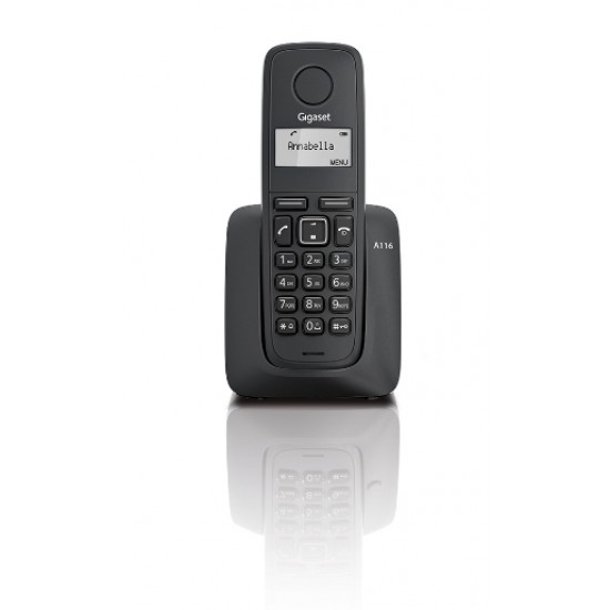 GIGASET WIRELESS PHONE A116 BLACK (S30852-H2801-R101)