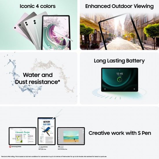 SAMSUNG TAB S9 FE PLUS SM-X610 8+128GB WIFI 12.4" GRAY SAMSUNG TAB S9 FE PLUS SM-X610 8+128GB WIFI 12.4" GRAY