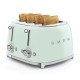 SMEG TOASTER 4X4 50´STYLE PASTEL GREEN TSF03PGEU SMEG TOASTER 4X4 50´STYLE PASTEL GREEN TSF03PGEU