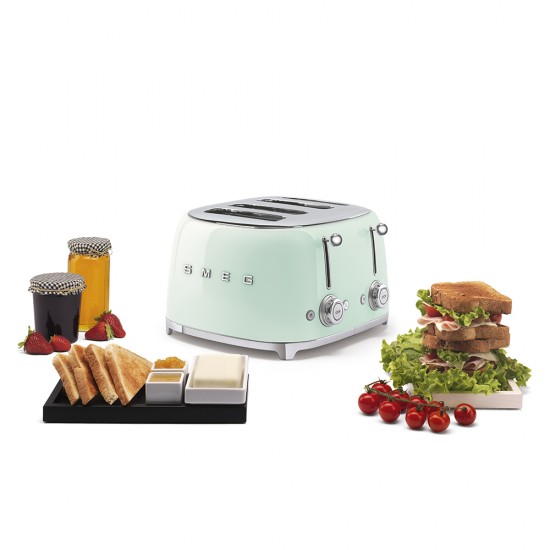 SMEG TOASTER 4X4 50´STYLE PASTEL GREEN TSF03PGEU SMEG TOASTER 4X4 50´STYLE PASTEL GREEN TSF03PGEU