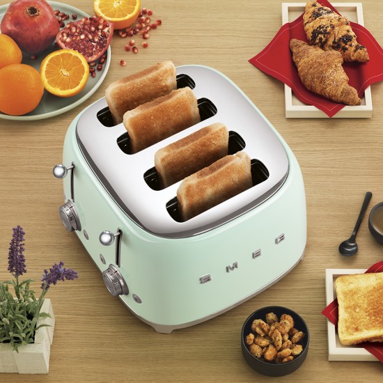 SMEG TOASTER 4X4 50´STYLE PASTEL GREEN TSF03PGEU SMEG TOASTER 4X4 50´STYLE PASTEL GREEN TSF03PGEU
