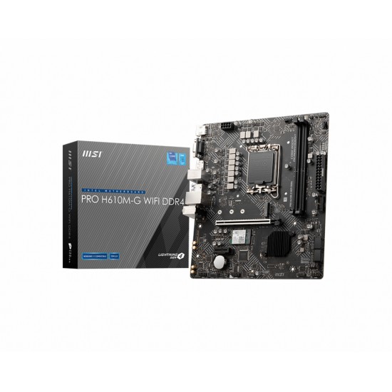 MSI PRO H610M-G MOTHERBOARD WIFI DDR4 INTEL LGA1700 911-7D46-091