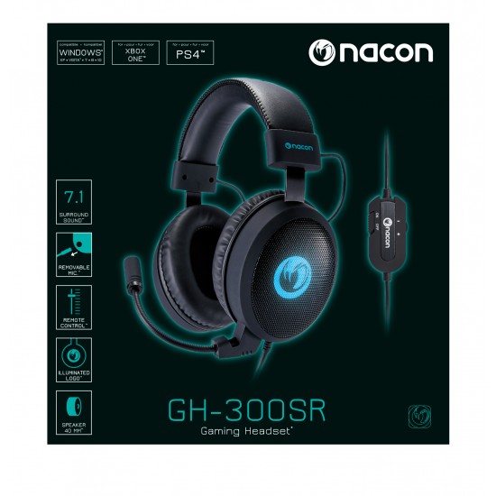 NACON GAMING HEADPHONE GH-300 BLACK PCGH-300SR