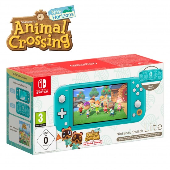 NINTENDO SWITH LITE TURQUOISE CONSOLE + ANIMAL CROSSING NEW HORIZONS SPECIAL EDITION NINTENDO SWITH LITE TURQUOISE CONSOLE + ANIMAL CROSSING NEW HORIZONS SPECIAL EDITION
