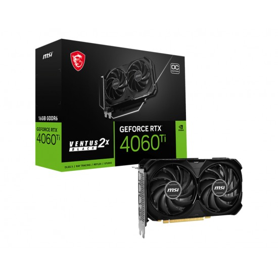 MSI RTX 4060TI VENTUS 2X BLACK 16G OC 912-V517-014 MSI RTX 4060TI VENTUS 2X BLACK 16G OC 912-V517-014