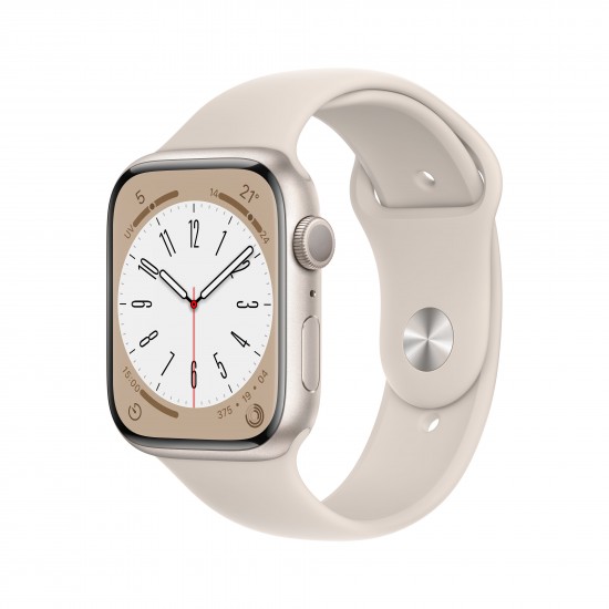 APPLE WATCH MNP23TY/A SERIES 8 GPS 45MM STARLIGHT ALUMINIUM