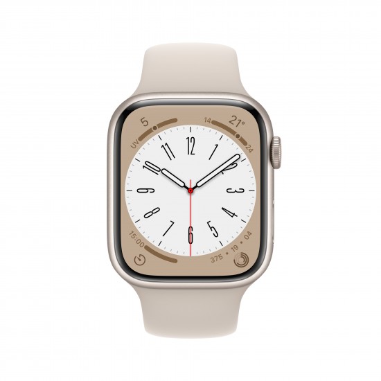 APPLE WATCH MNP23TY/A SERIES 8 GPS 45MM STARLIGHT ALUMINIUM