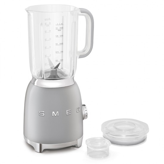 SMEG 50´STYLE GLASS BLENDER SILVER BLF01SVEU SMEG 50´STYLE GLASS BLENDER SILVER BLF01SVEU