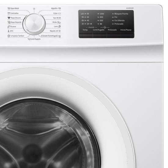 ASPES WASHING MACHINE 6KG 1000RPM WHITE AL6001ED ASPES WASHING MACHINE 6KG 1000RPM WHITE AL6001ED
