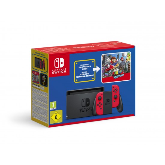 NINTENDO SWITCH + SUPER MARIO ODYSSEY NEON RED EUR NINTENDO SWITCH + SUPER MARIO ODYSSEY NEON RED EUR