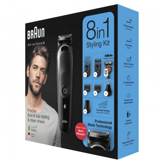BRAUN MGK5260 MULTI GROOMING KIT RIC RED WASHABLE 4PCS BRAUN MGK5260 MULTI GROOMING KIT RIC RED WASHABLE 4PCS