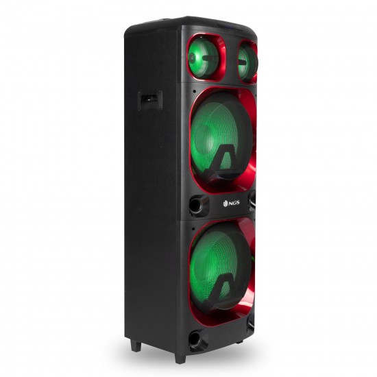 NGS PREMIUM SPEAKER WILD SKA 3 DJ SPEAKER 1200W DOUBLE SUBWOOFER 15" COMPATIBLE WITH B TECHNOLO