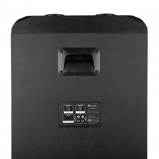 NGS PREMIUM SPEAKER WILD SKA 3 DJ SPEAKER 1200W DOUBLE SUBWOOFER 15" COMPATIBLE WITH B TECHNOLO