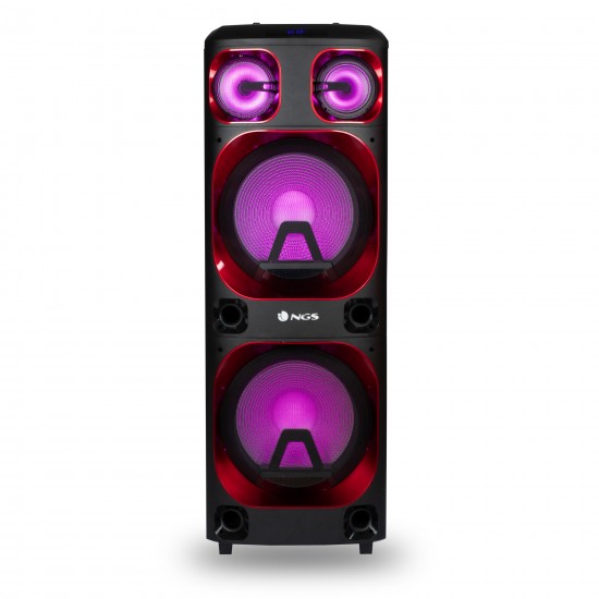 NGS PREMIUM SPEAKER WILD SKA 3 DJ SPEAKER 1200W DOUBLE SUBWOOFER 15" COMPATIBLE WITH B TECHNOLO