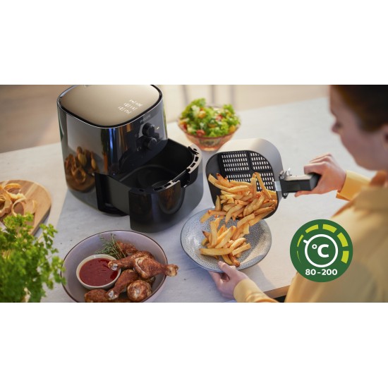 PHILIPS DEEP FRYER WITH FAST AIR TECHNOLOGY HD9200/90 1400W 4.1L 200ºC BLACK PHILIPS DEEP FRYER WITH FAST AIR TECHNOLOGY HD9200/90 1400W 4.1L 200ºC BLACK
