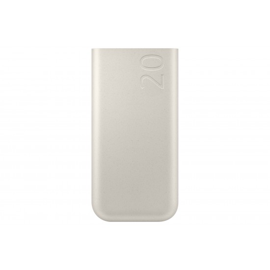 SAMSUNG POWERBANK USB-C/USB-C 20000 mAh 45W EB-P4520XUEGEU BEIGE SAMSUNG POWERBANK USB-C/USB-C 20000 mAh 45W EB-P4520XUEGEU BEIGE