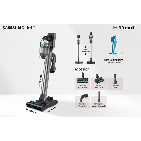 SAMSUNG VACUUM JET90 DIGITAL INVERTER VS20R9044T2/ET AQUA CHROMETAL SAMSUNG VACUUM JET90 DIGITAL INVERTER VS20R9044T2/ET AQUA CHROMETAL
