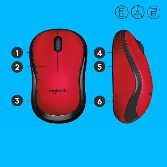 LOGITECH MOUSE M220 SILENT BLUE (910-004879) LOGITECH MOUSE M220 SILENT BLUE (910-004879)