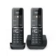 GIGASET WIRELESS PHONE COMFORT 550 DUO BLACK CHROME L36852-H3001-D204 GIGASET WIRELESS PHONE COMFORT 550 DUO BLACK CHROME L36852-H3001-D204