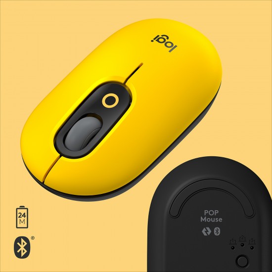 LOGITECH POP MOUSE YELLOW 910-006546 LOGITECH POP MOUSE YELLOW 910-006546