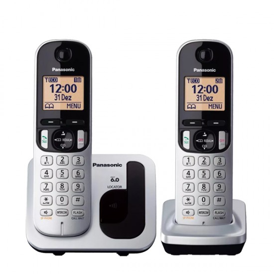 PANASONIC WIRELESS TELEPHONE KX-TGC212SPS DUO GREY PANASONIC WIRELESS TELEPHONE KX-TGC212SPS DUO GREY